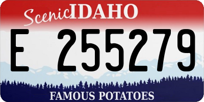 ID license plate E255279