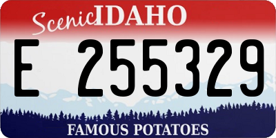 ID license plate E255329