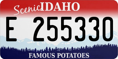 ID license plate E255330