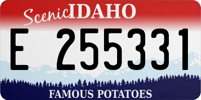 ID license plate E255331