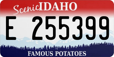 ID license plate E255399