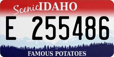 ID license plate E255486