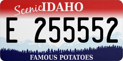 ID license plate E255552