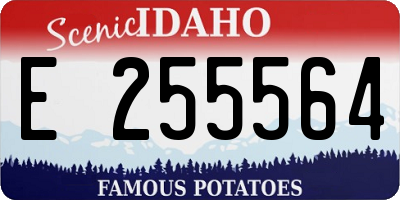 ID license plate E255564