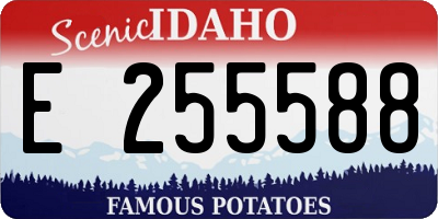 ID license plate E255588