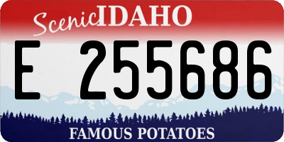 ID license plate E255686