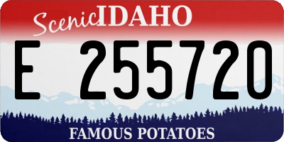 ID license plate E255720