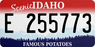 ID license plate E255773