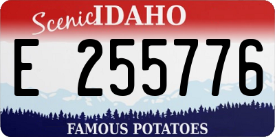 ID license plate E255776