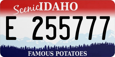 ID license plate E255777