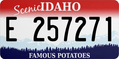 ID license plate E257271