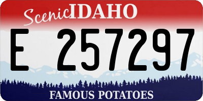 ID license plate E257297
