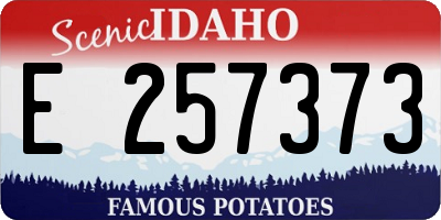 ID license plate E257373
