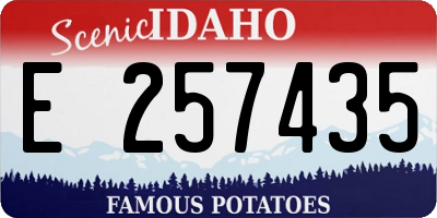 ID license plate E257435