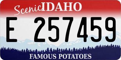 ID license plate E257459