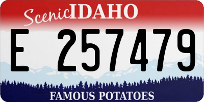 ID license plate E257479