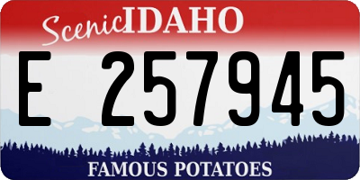 ID license plate E257945