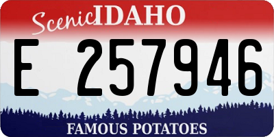 ID license plate E257946