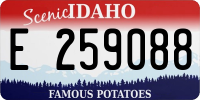 ID license plate E259088