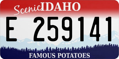 ID license plate E259141