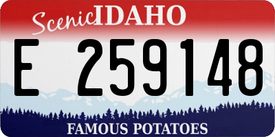 ID license plate E259148
