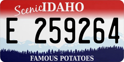 ID license plate E259264