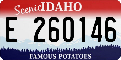 ID license plate E260146