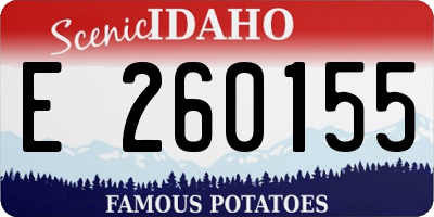 ID license plate E260155