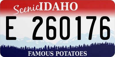ID license plate E260176