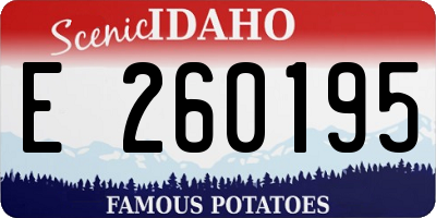 ID license plate E260195