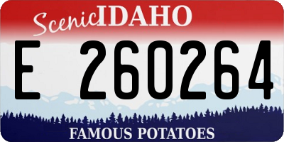 ID license plate E260264