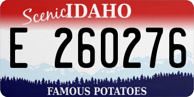 ID license plate E260276