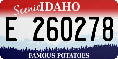 ID license plate E260278