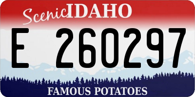 ID license plate E260297