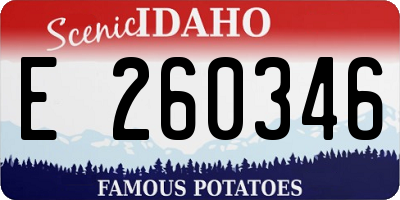 ID license plate E260346