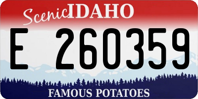 ID license plate E260359