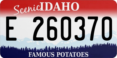 ID license plate E260370