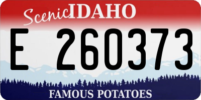ID license plate E260373
