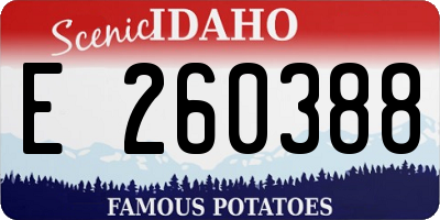 ID license plate E260388