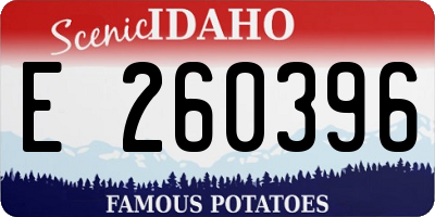 ID license plate E260396