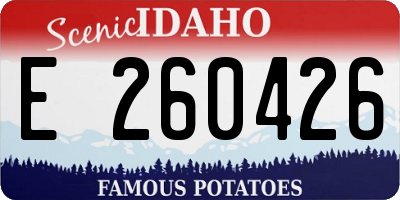 ID license plate E260426