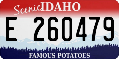 ID license plate E260479