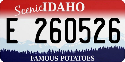 ID license plate E260526