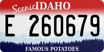 ID license plate E260679