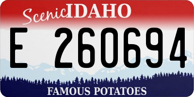 ID license plate E260694