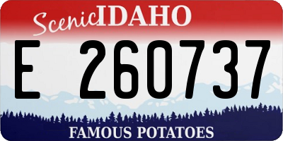 ID license plate E260737