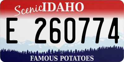 ID license plate E260774