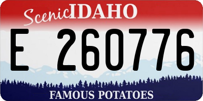 ID license plate E260776
