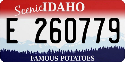 ID license plate E260779
