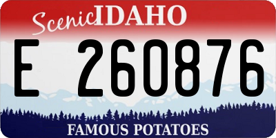 ID license plate E260876